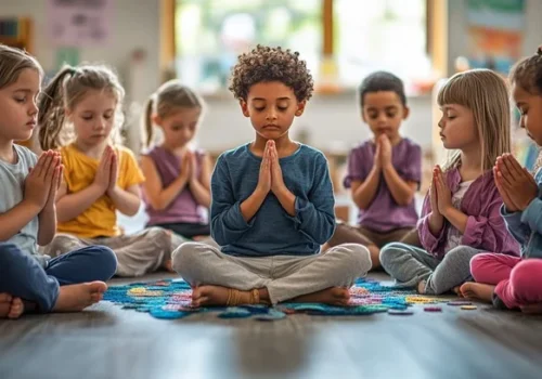 children-practicing-mindfulness-stockcake